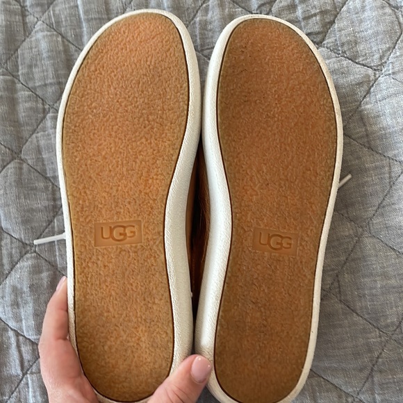 UGG Milo Rose Gold metallic sneaker size 7.5 EUC - Picture 4 of 5